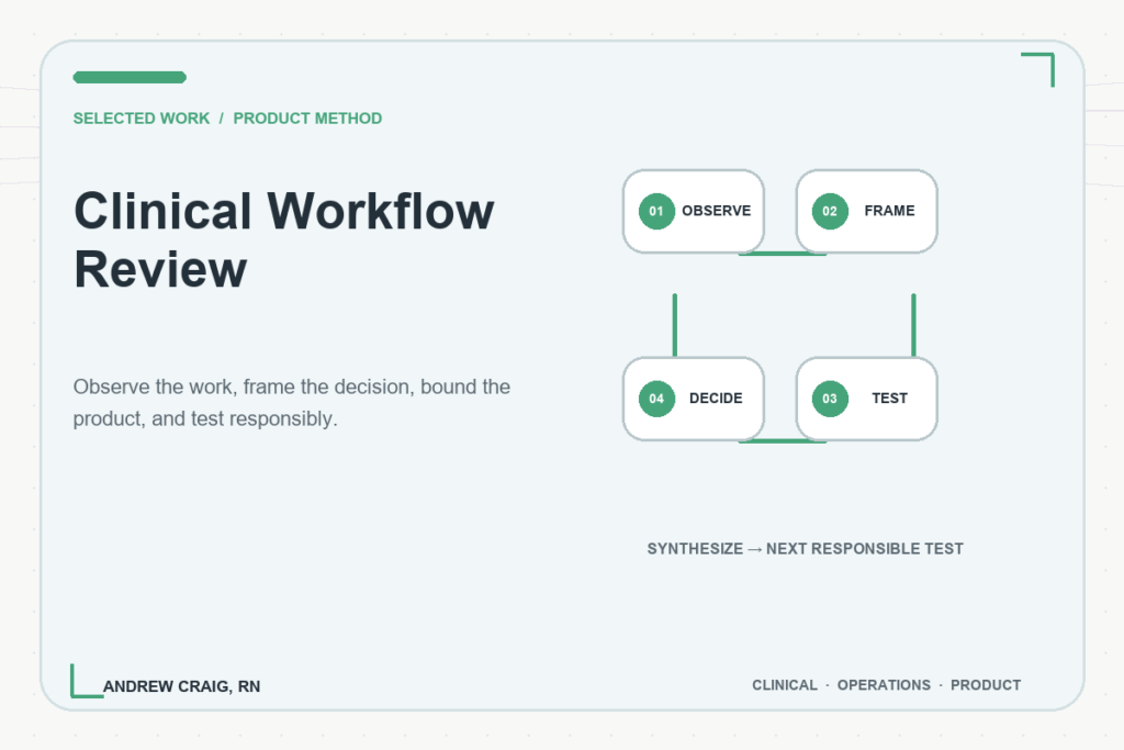 Clinical Workflow Review