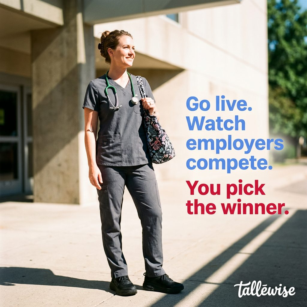 Tallewise brand and product ad
