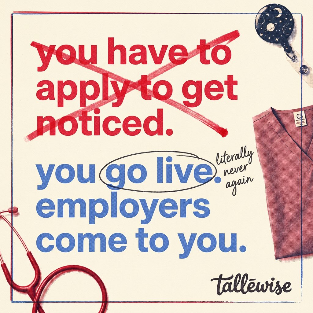 Tallewise brand and product ad