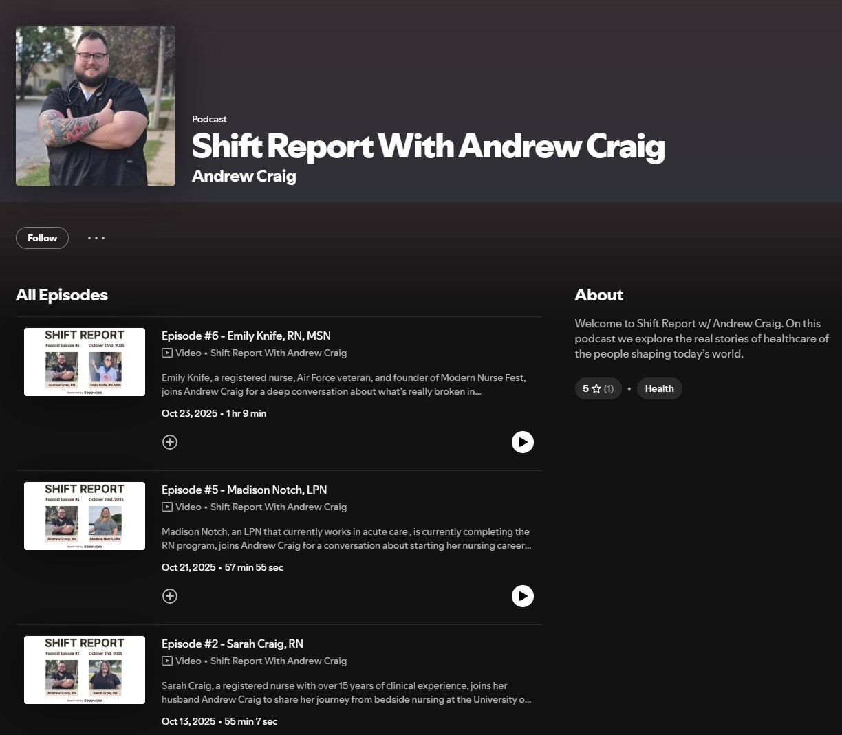 Shift Report podcast