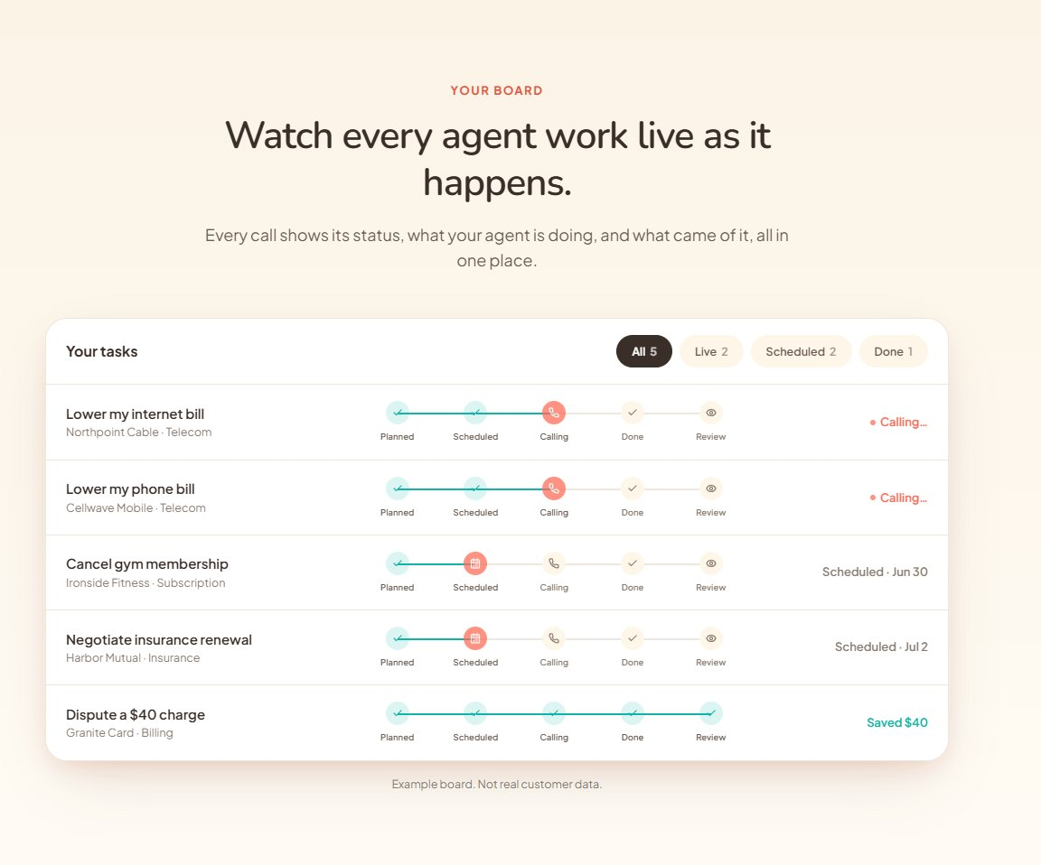 Watch every agent call live