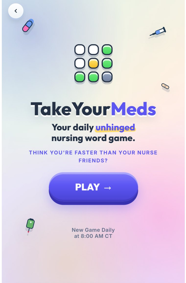 Take Your Meds Splash screen