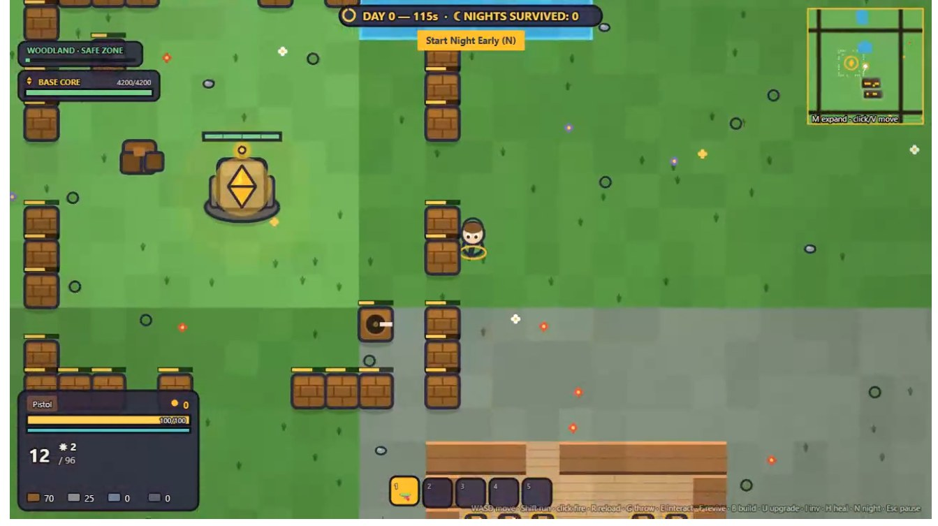 Zombie survival game, day